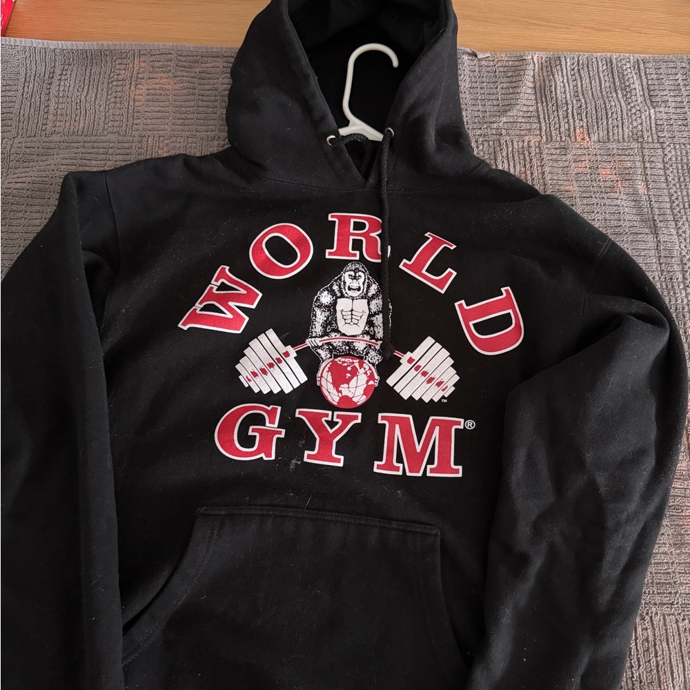 World Gym Black Hoodie